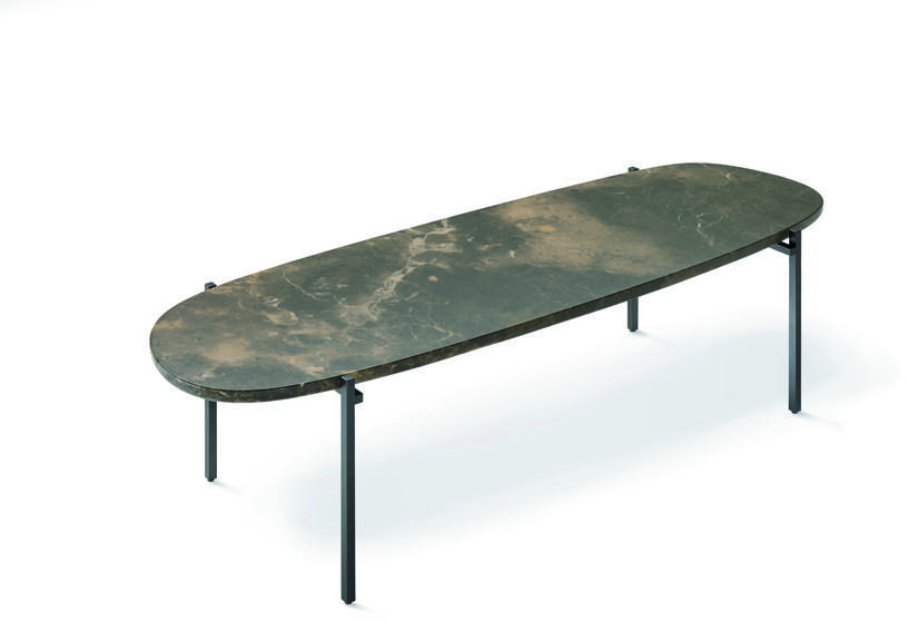 Zanotta Овальный мраморный журнальный столик sun-id-1350093 - Вид №1