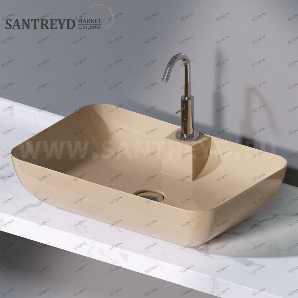 L607110 Накладная раковина на столешницу  прямоугольная A. e T. Italia ELITE AeT ITALIA