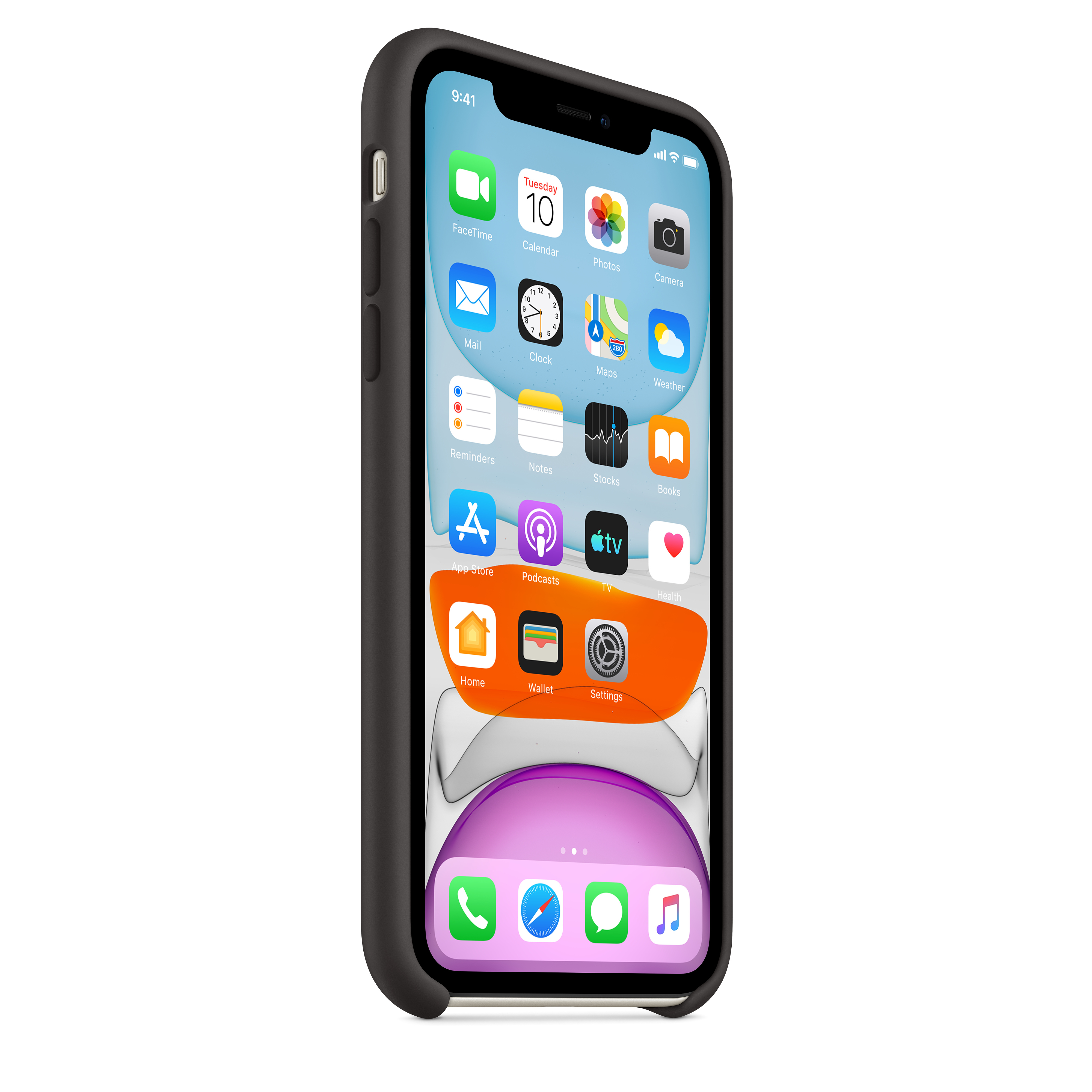 MWVU2ZM/A Iphone 11 silicone case - black Apple Santreyd  - Вид №6