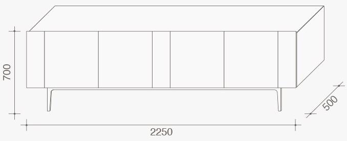 Lema Буфет из лакированной древесины с распашными дверцами sun-id-1485165 - Вид №4