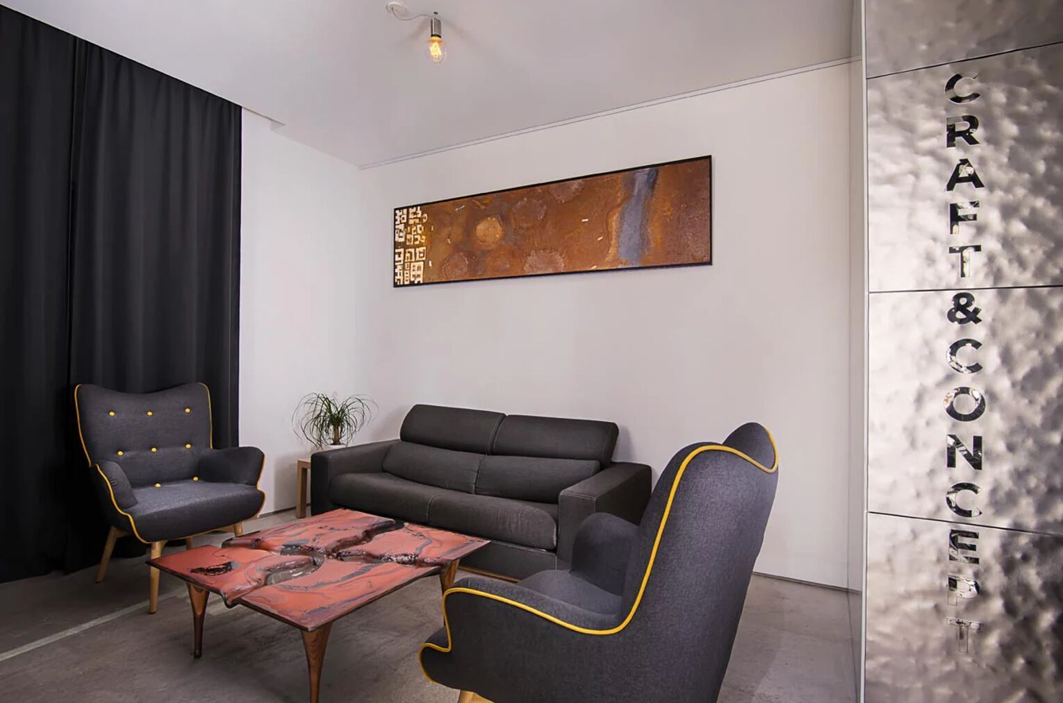 Квадратный стеклянный журнальный столик PlusObject Mars ARCH-00051593 - Вид №3