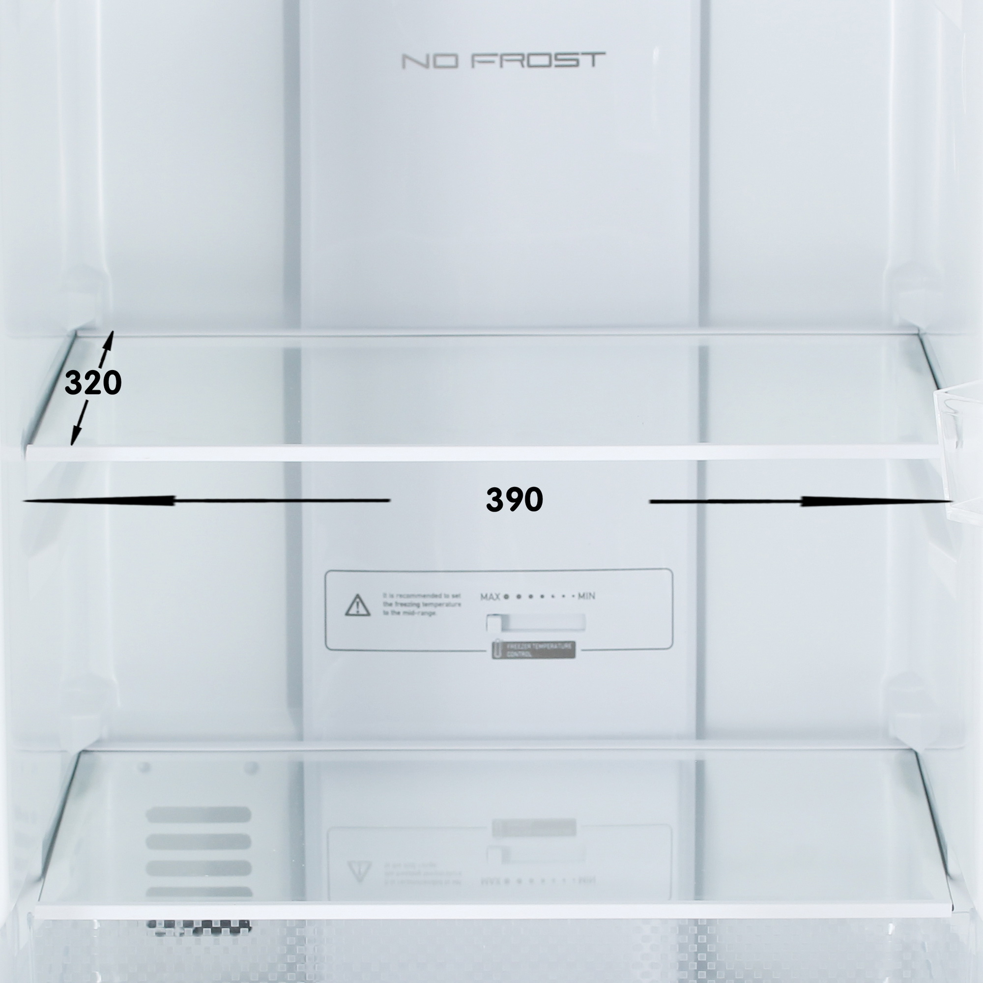 9131514 Холодильник с морозильником   KRAFT KF-NF 272X серебристый STDN-0086830 - Вид №8