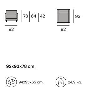 Тканевое кресло с подлокотниками Pilma Sun ARCH-00116280 - Вид №2