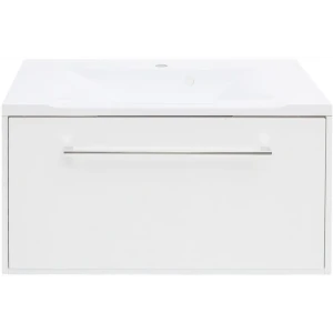 Тумба под раковину подвесная Мерида 80 см цвет белый