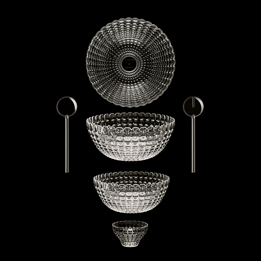 21382592 Салатник tiffany, D25 см, акрил, серый Guzzini  - Вид №2