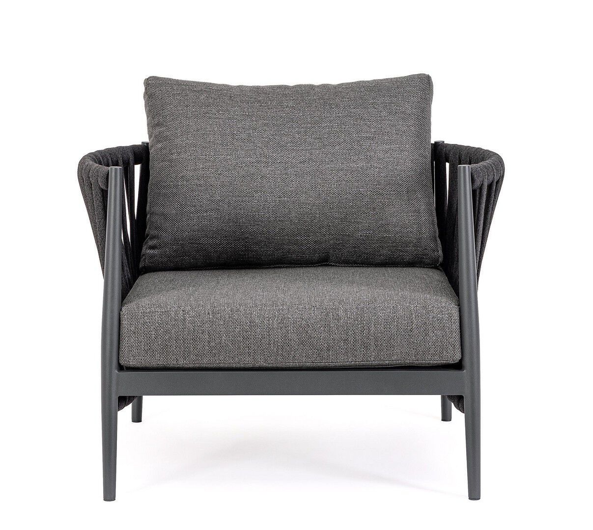 Веревочное и тканевое садовое кресло с подлокотниками BIZZOTTO Jacinta ARCH-00041239 - Вид №20