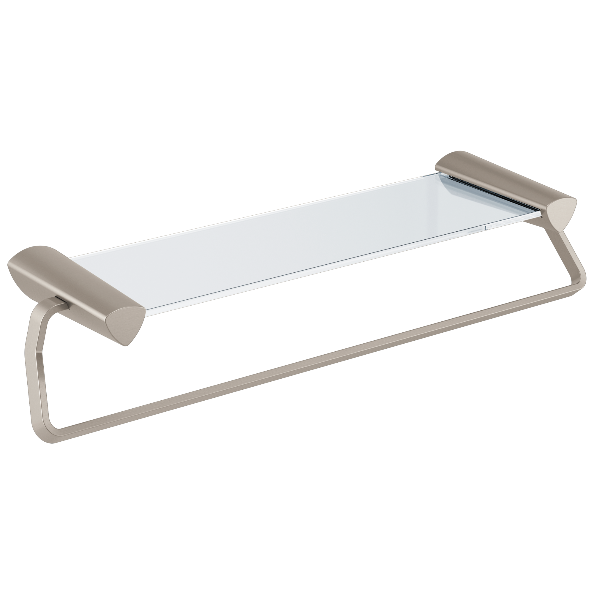 Вешалка для полотенец 24 дюйма со стеклянной полкой Delta Faucet 77480-SS