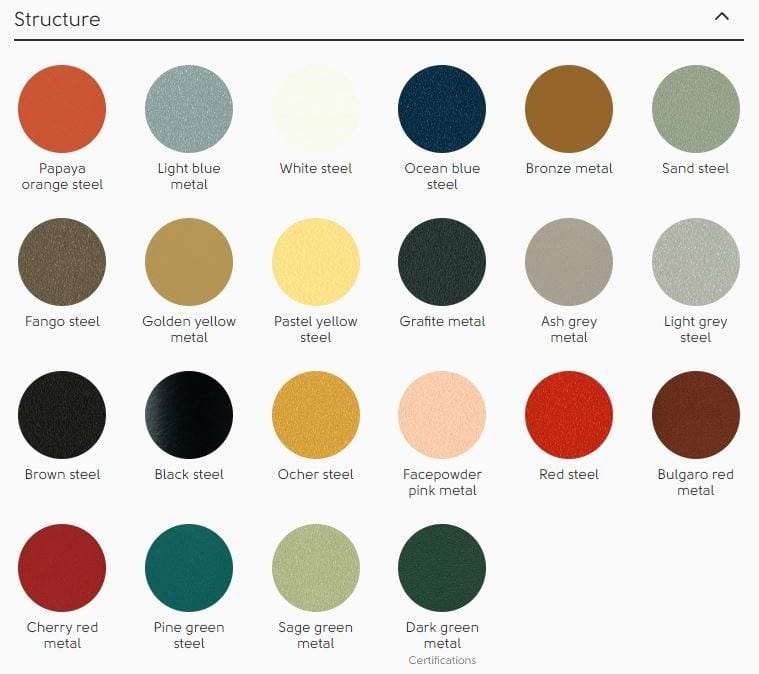 Окрашенный металлический стул с подлокотниками с мягким сиденьем Midj пузыри ARCH-00150460 - Вид №11