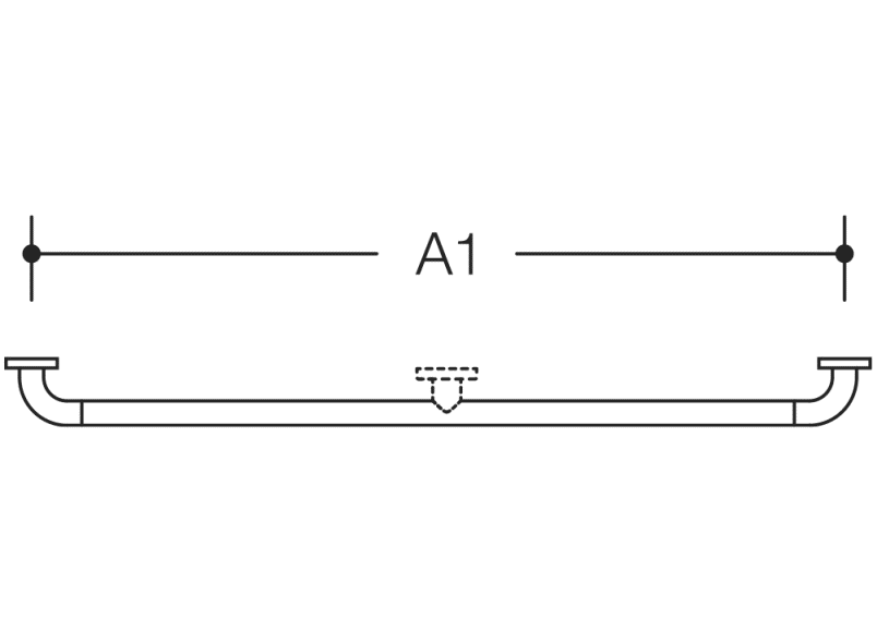 805.36.1S Поручень специальной длины HEWI Serie 805 Classic  - Вид №5