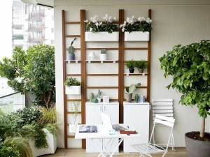 Unopiù Вертикальная зеленая решетка Iroko  Ubsca37