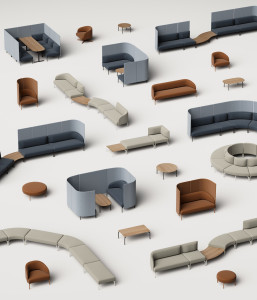 Модульный тканевый диван