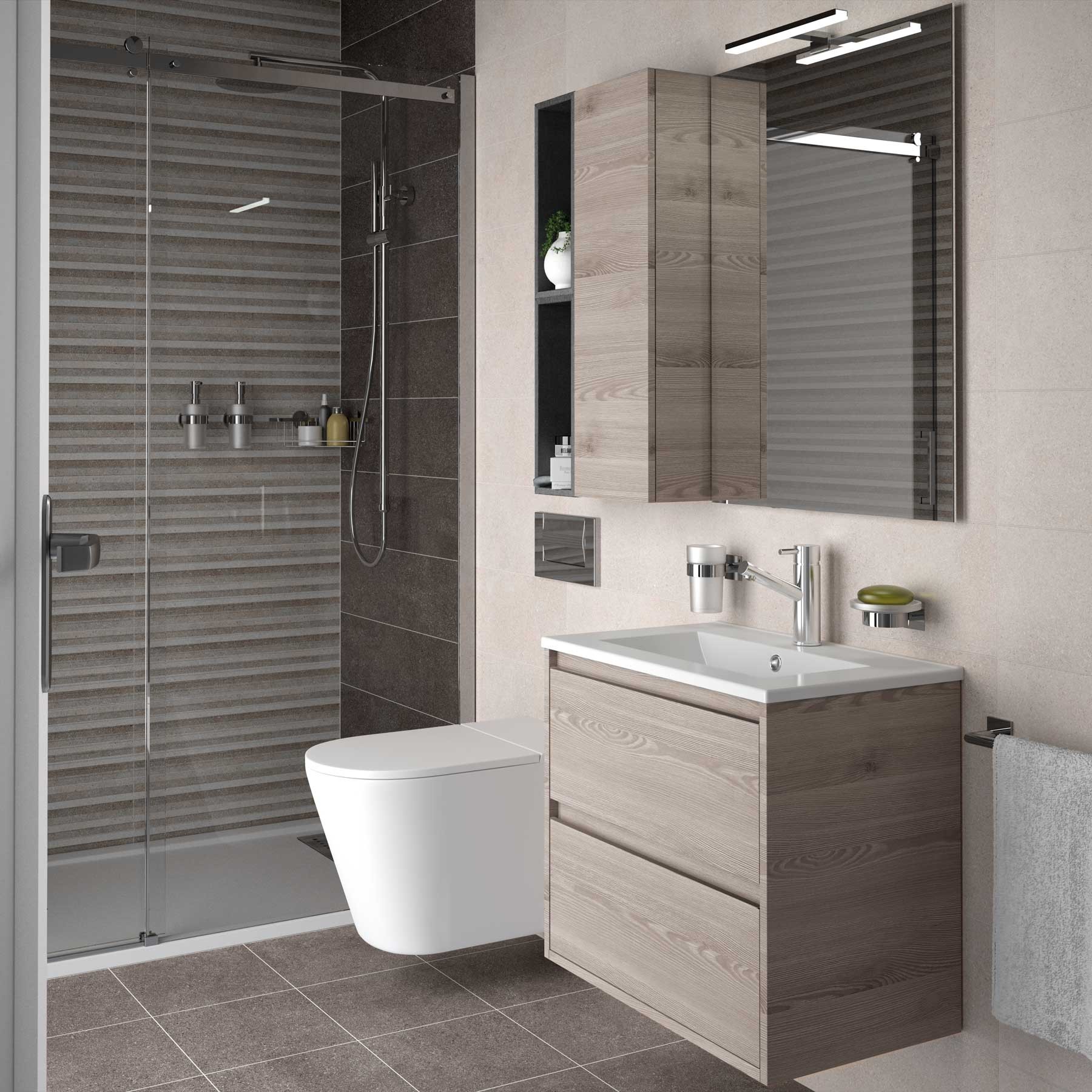21617 SALGAR Мебель для умывальника S40 600 2 ящика BAY PINE 598 x 556 x 385 мм Лавровая сосна  - Вид №2