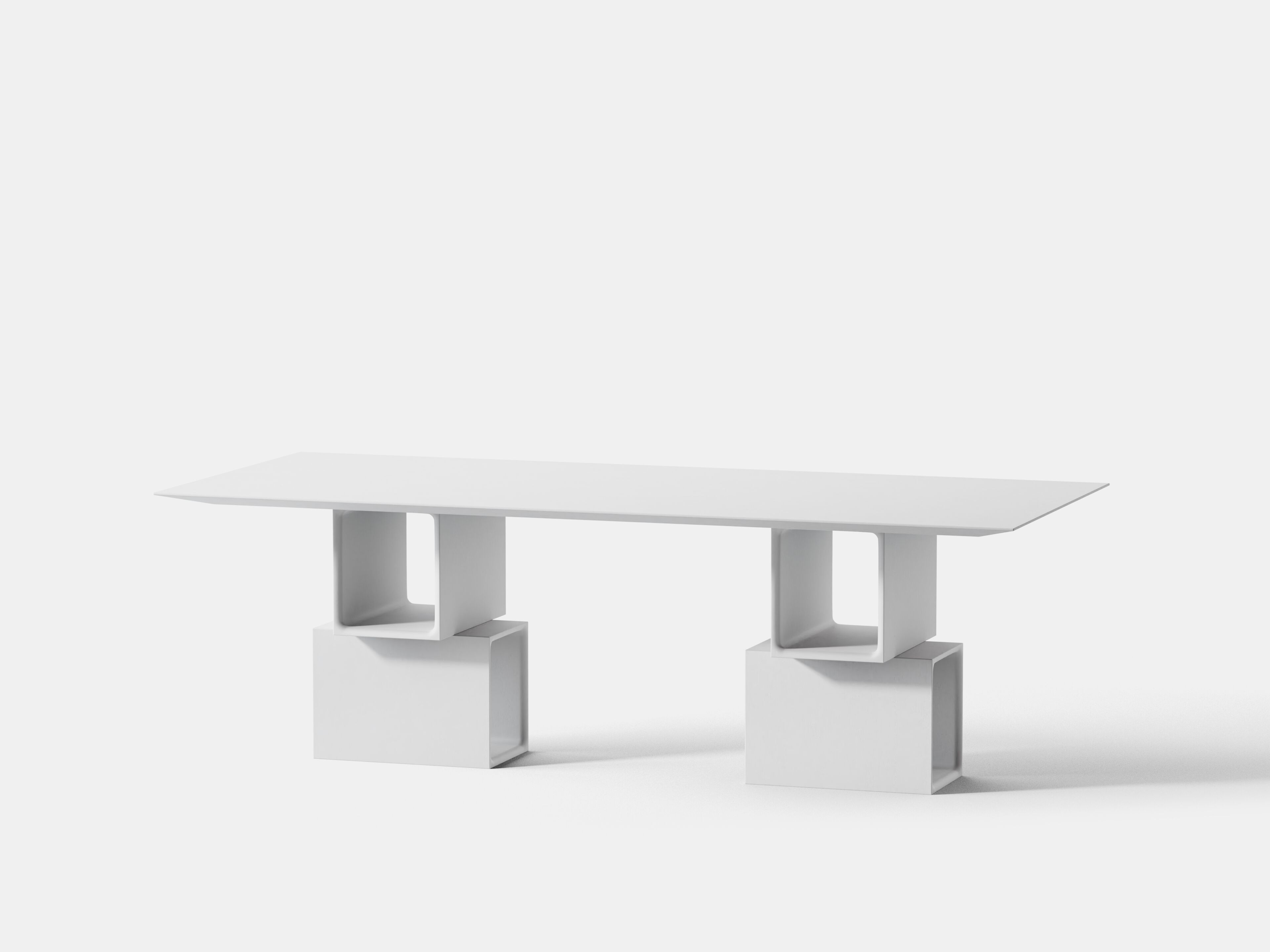 Прямоугольный бетонный стол PULKRA плакат ARCH-00071870 - Вид №10