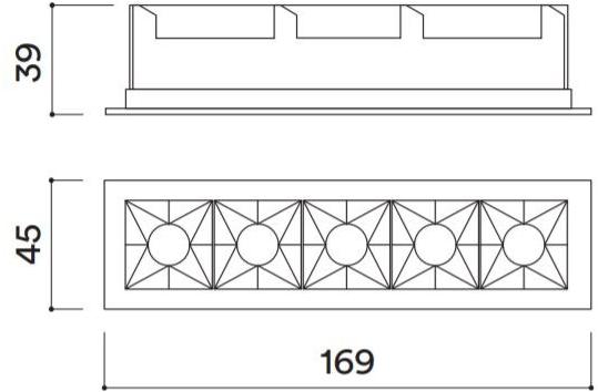 HER Многофункциональный встраиваемый металлический светодиодный прожектор Nixe Em25x  - Вид №2