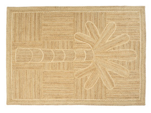 Коврик ручной работы из джута