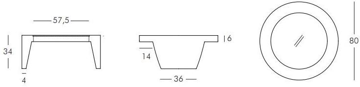 SLIDE Низкий круглый журнальный столик из полиэтилена sun-id-1465088 - Вид №5