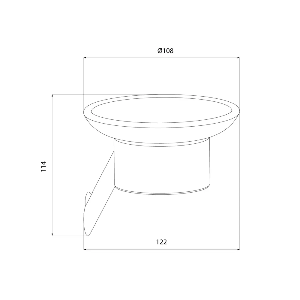89379394 Мыльница Iddis Line LMLINSG0Bi42 подвесная стальная цвет черный STLM-1575751 - Вид №4
