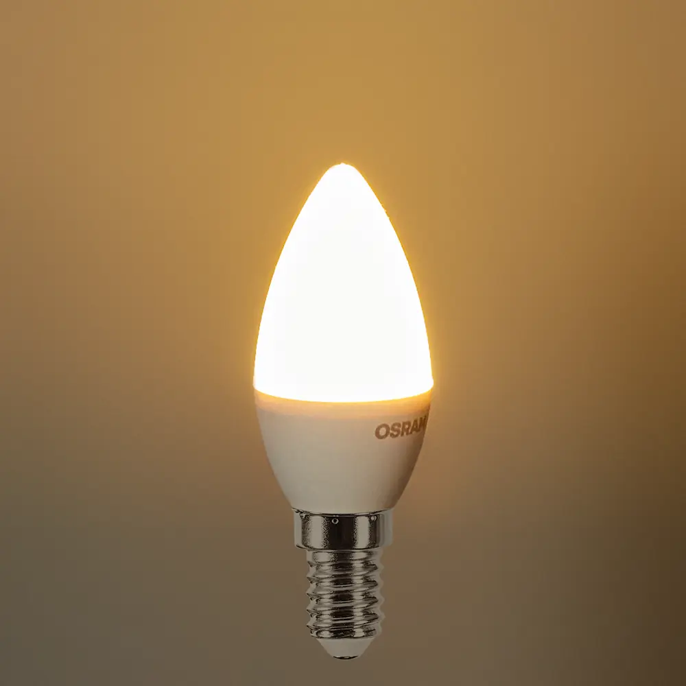 Светодиодная лампа Osram E14 7Вт теплый белый для уютного освещения 89411192 STLM-1579240 - Вид №2