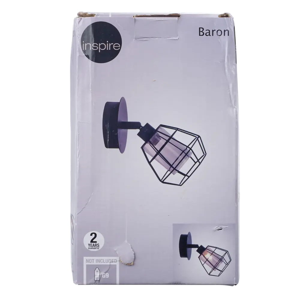 Спот поворотный Inspire Baron 1 лампа 9 м² цвет чёрный 82124821 STLM-2051519  - Вид №3