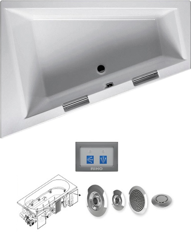 BA9000500000000_top1 Гидромассажная ванна Riho Doppio Santreyd - Вид №7