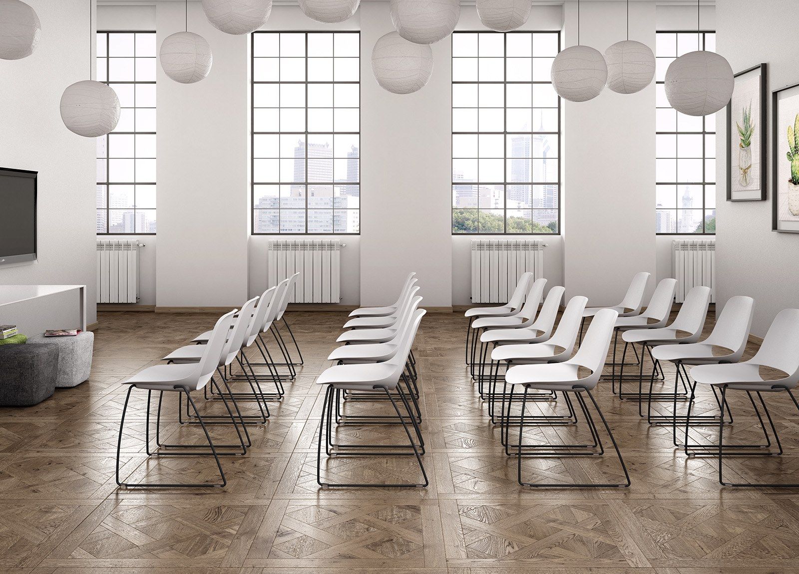 Стул из стали и полипропилена Leyform ARCH-00037987 - Вид №2