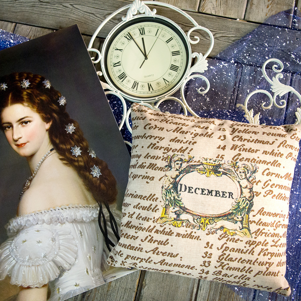 2719101 Декоративная подушка «12 месяцев цветения», версия Декабрь Object Desire  - Вид №2