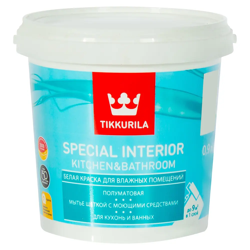Краска Special Kitchen&Bathroom база A 0.9 л Tikkurila STLM-2056740