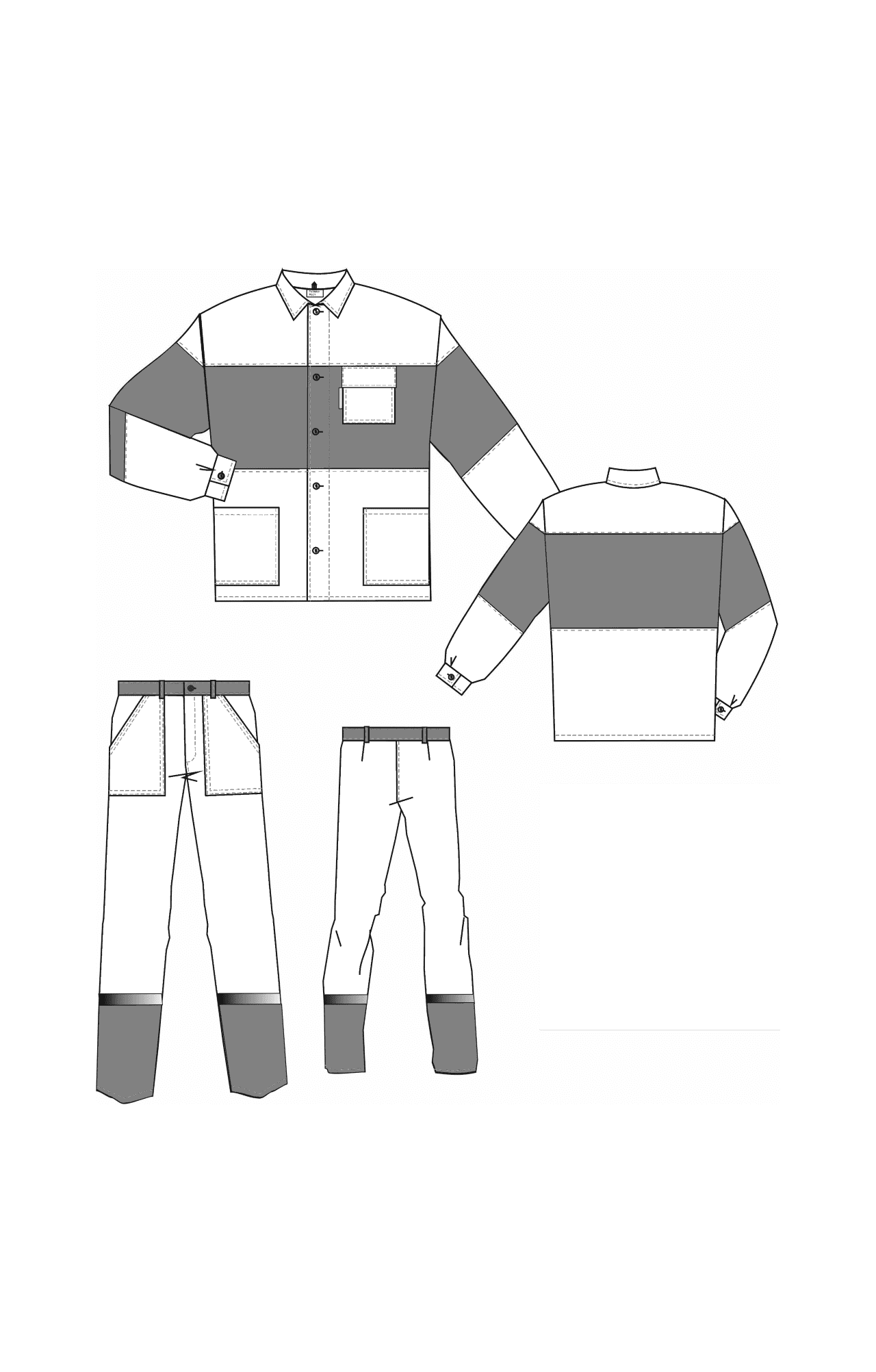 69967 Костюм "Ударник" темно-зеленый-желтый с СВП  Летняя спецодежда  размер 60-62/182-188  - Вид №1