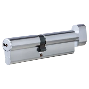 Цилиндр Abus 50х60 мм, ключ/вертушка, цвет никель 82390000 STLM-2071519