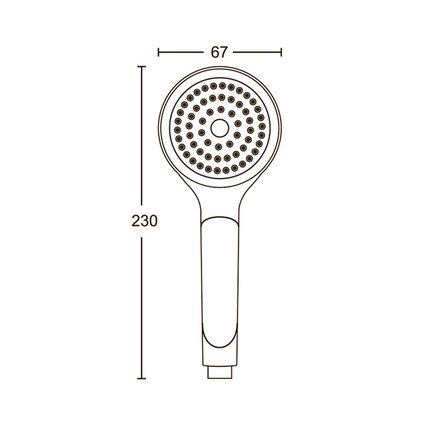 AGD 20.1162 P  Лейка для душа  ARGO kran agd201162p - Вид №1