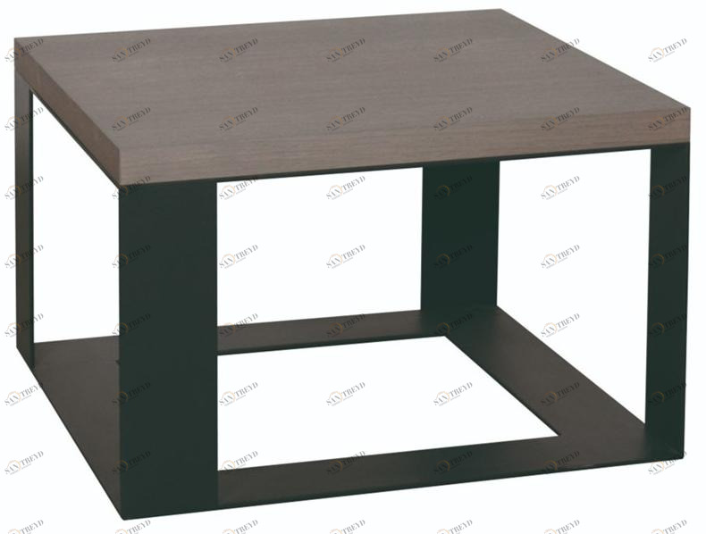 Ph Collection Квадратный журнальный столик из стали и дерева sun-id-1349558