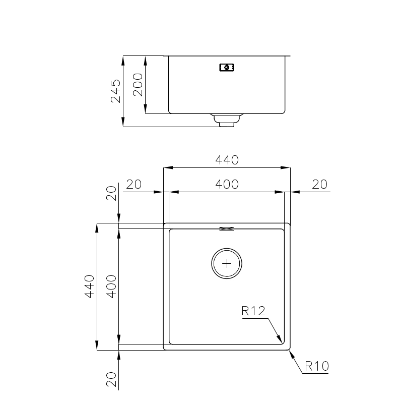 4456846 Раковина Skin Gun Metal - 4456846 Fosterspa  - Вид №1
