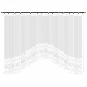 81948130 Занавеска для кухни на ленте «Нежность», 420х165 см, цвет белый