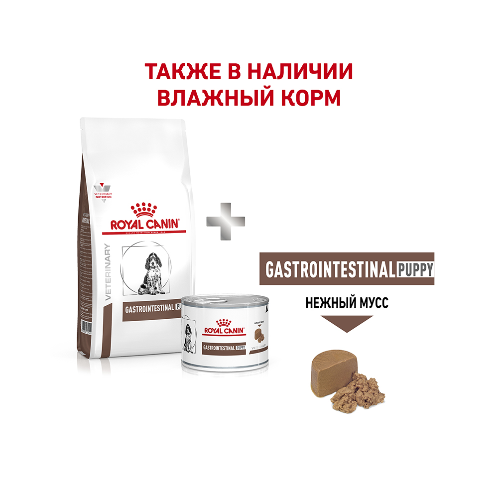 УТ0005728 Корм для щенков Vet Diet Gastro Intestinal Junior GIJ29 при наруш. пищеварения, птица сух. 2,5кг ROYAL CANIN  - Вид №7