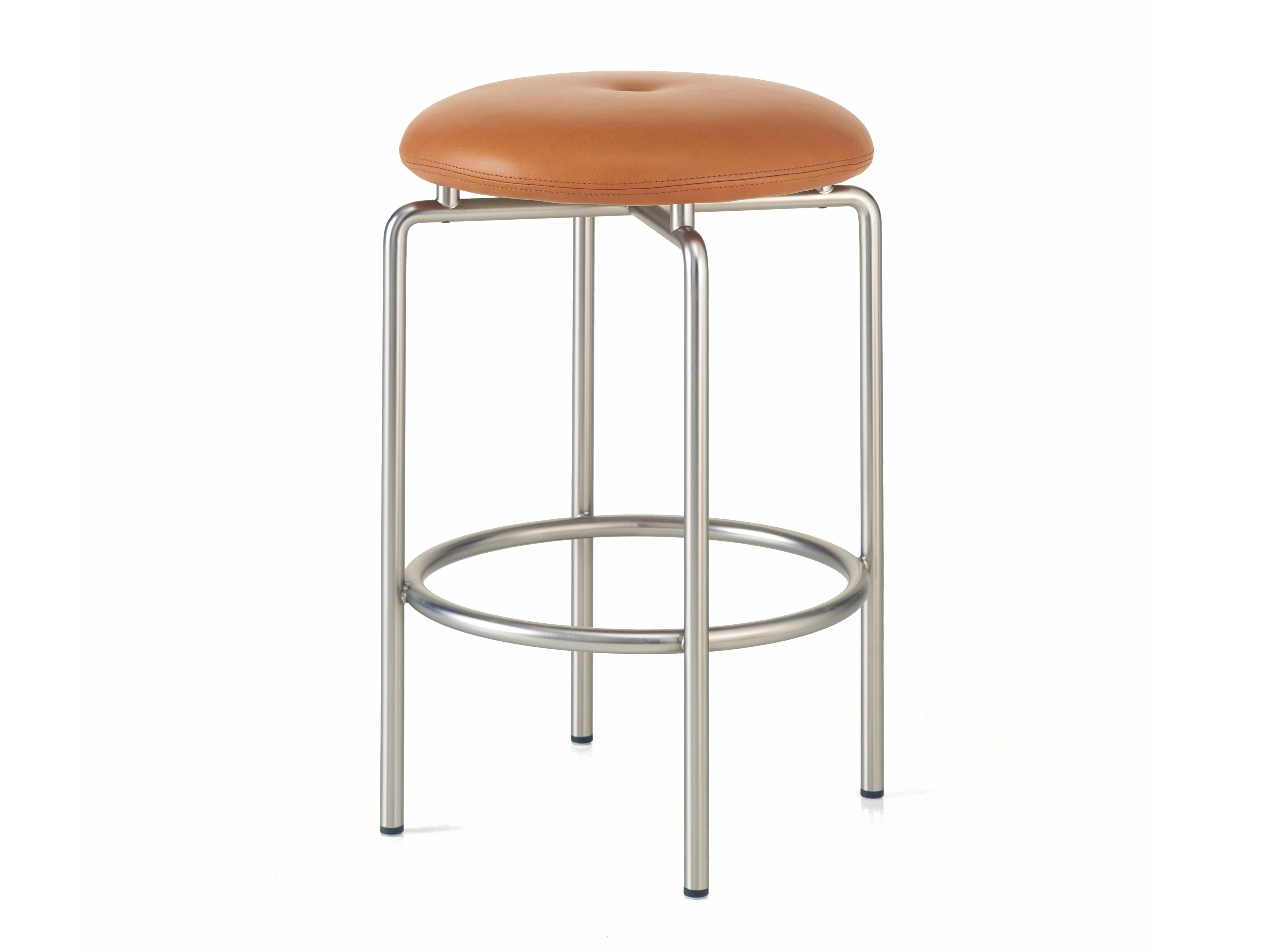 Стальной табурет с подставкой для ног BassamFellows ARCH-00128875 - Вид №1