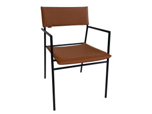 Штабелируемый кожаный стул