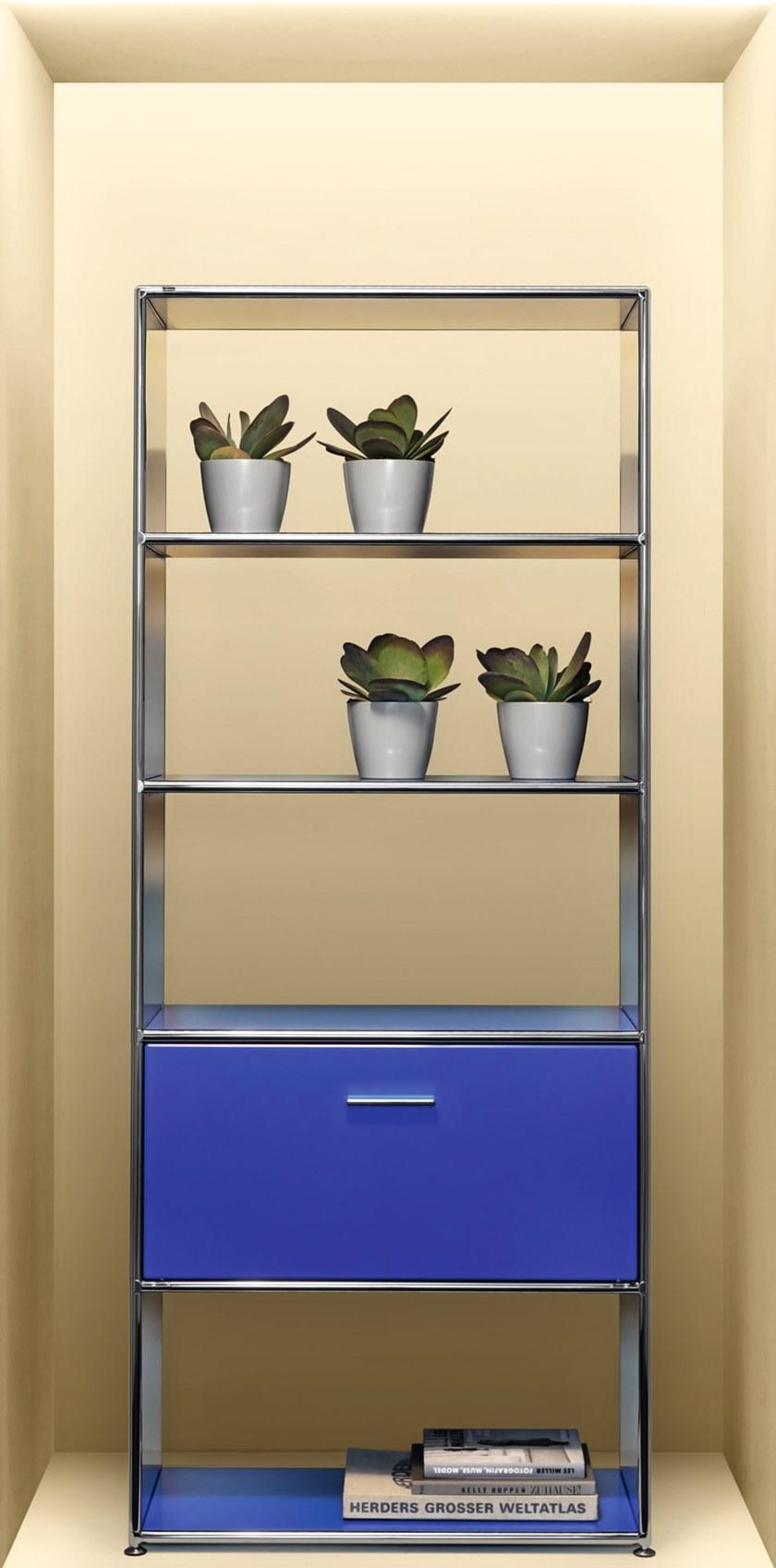 Bosse Книжный шкаф высокого открытого типа Les couleurs le corbusier Mlqe-357/mlqe-358 - Вид №1