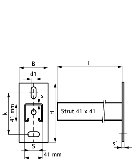 6607874 Монтажные профиля BIS RapidStrut® Консоли стеновые нерж. монтаж к стене и полу WALRAVEN  - Вид №1