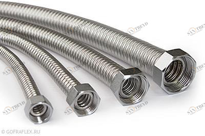 Гибкая подводка из нержавеющей стали 3/4 дюйма, GF20/400 Flexible hose Россия 