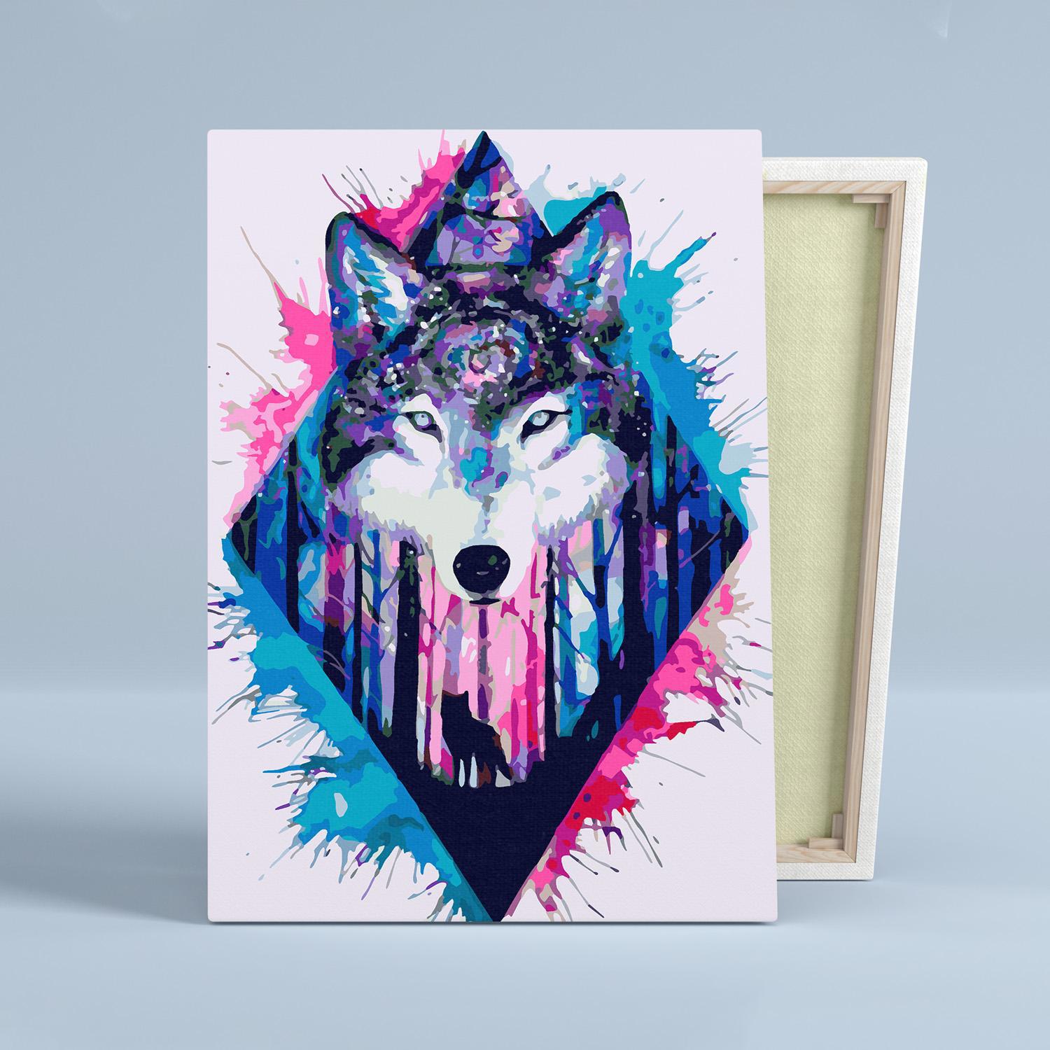 90310307 Картина по номерам Волк p54337 STLM-0178141 RED PANDA