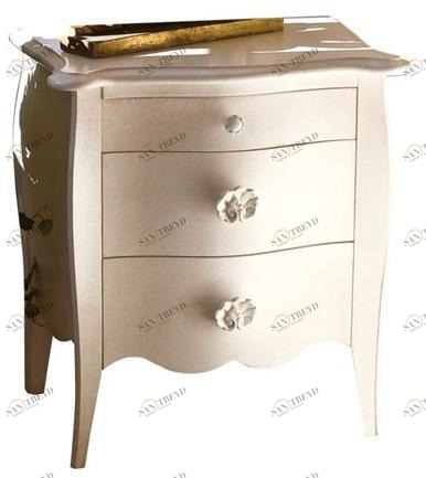 Barnini Oseo Прямоугольная прикроватная тумбочка из лакированной древесины с ящиками Sogni d'amore Sa71