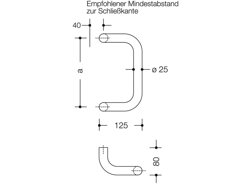 111XA.2525G4 Справиться HEWI Beschläge für Außentüren  - Вид №1