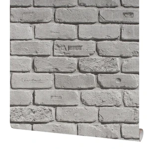 Santreyd Обои бумажные Кирпичи серые с мраморным рельефом 83596168