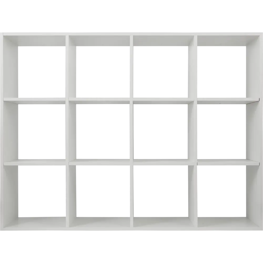 Стеллаж Spaceo KUB 12 секций 139.2x104.9x31.7 см ЛДСП цвет белый STLM-2101843 - Вид №2