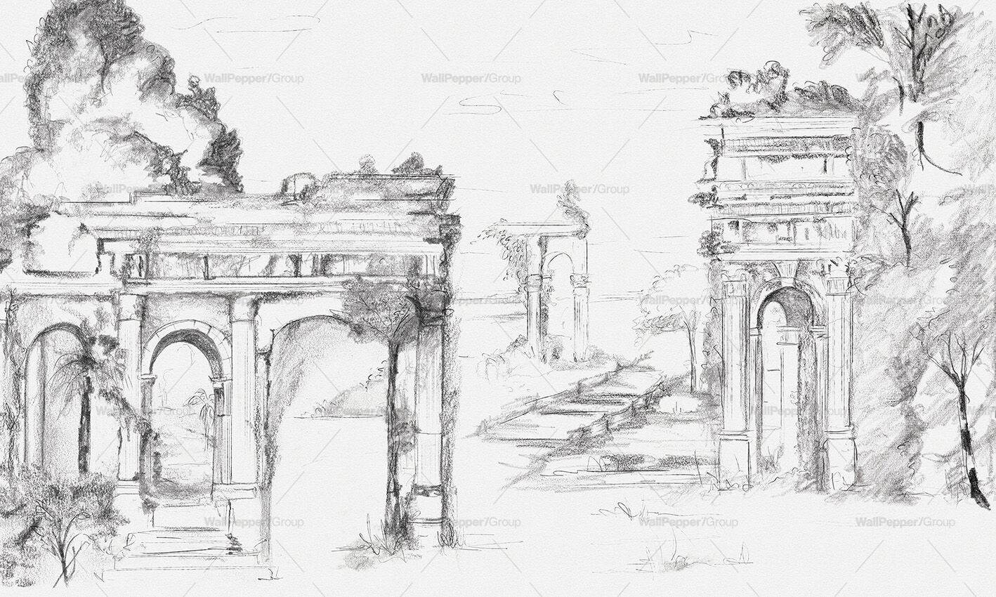 Carta da parati PVC free, eco-friendly, lavabile WallPepper CITTÀ PERDUTA ARCH-00084985 - Вид №1