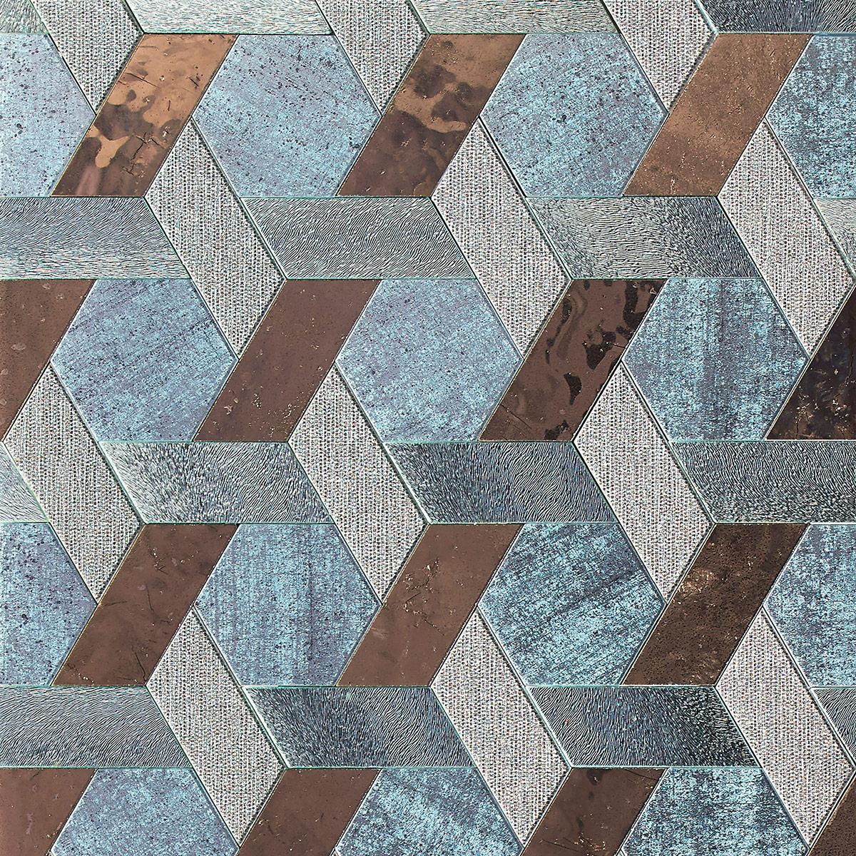 SICIS Bucolico Black Tela Grey Vetrite Tile sun-id-1991306 - Вид №2