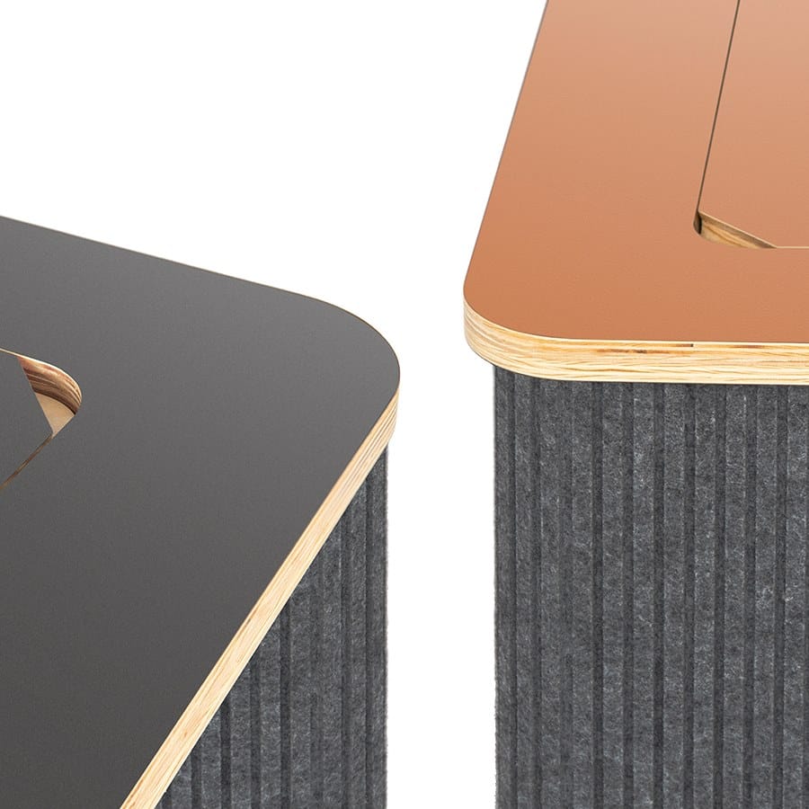 Низкий журнальный столик из войлока с колесами Askia THE CATCHER ARCH-00043317 - Вид №13