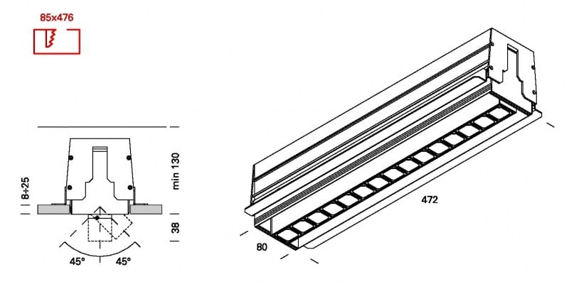 Многоступенчатый светодиодный прожектор Lucifero's рычаг ARCH-00066024 - Вид №7