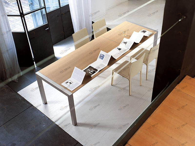 Kristalia Раздвижной стол из алюминия и дерева Sushi sun-id-1356585