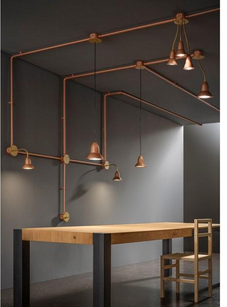 Aldo Bernardi Регулируемый настенный светильник из меди с гибким кронштейном Multibox sistema sun-id-1497304 - Вид №5